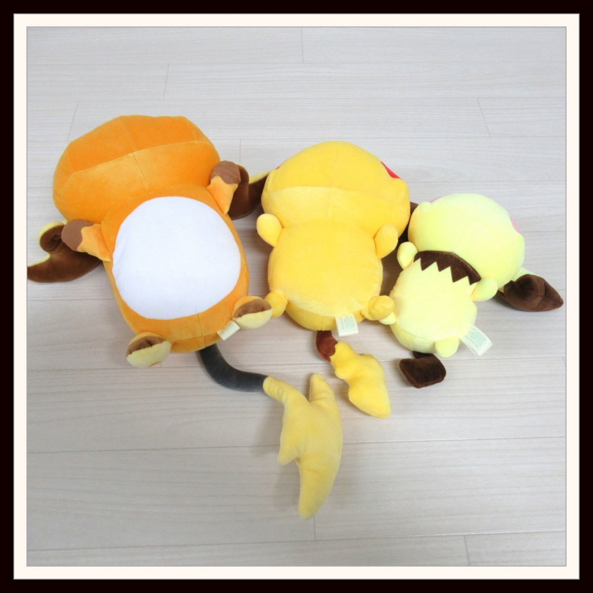 【完売】ポケモンセンター ぬいぐるみ3点セット Pokemon Yurutto 寝そべり ピカチュウ / ピチュー / ライチュウ【G4【S2_画像7