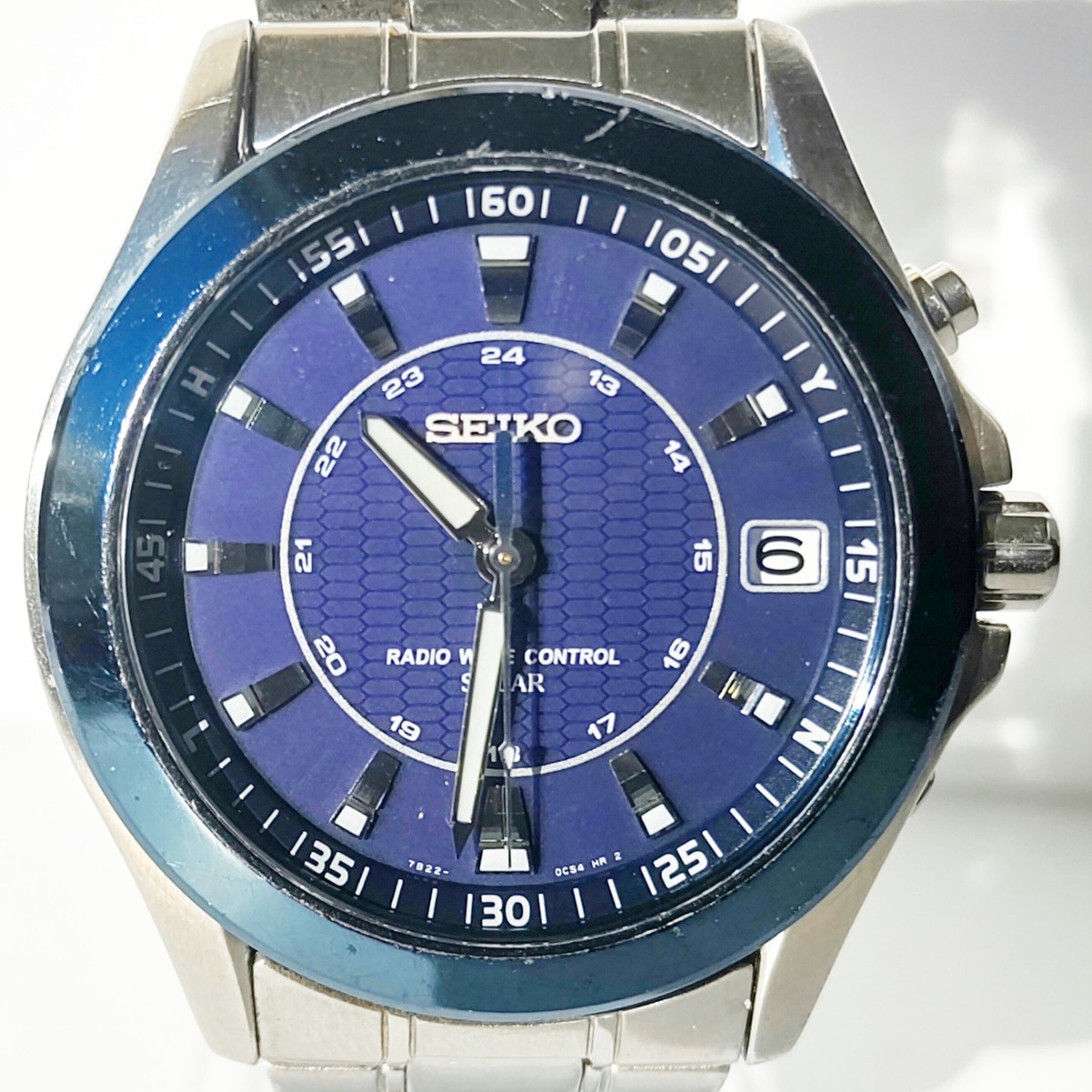 SEIKOセイコー7B22-0BN0ソーラー電波腕時計 メンズ