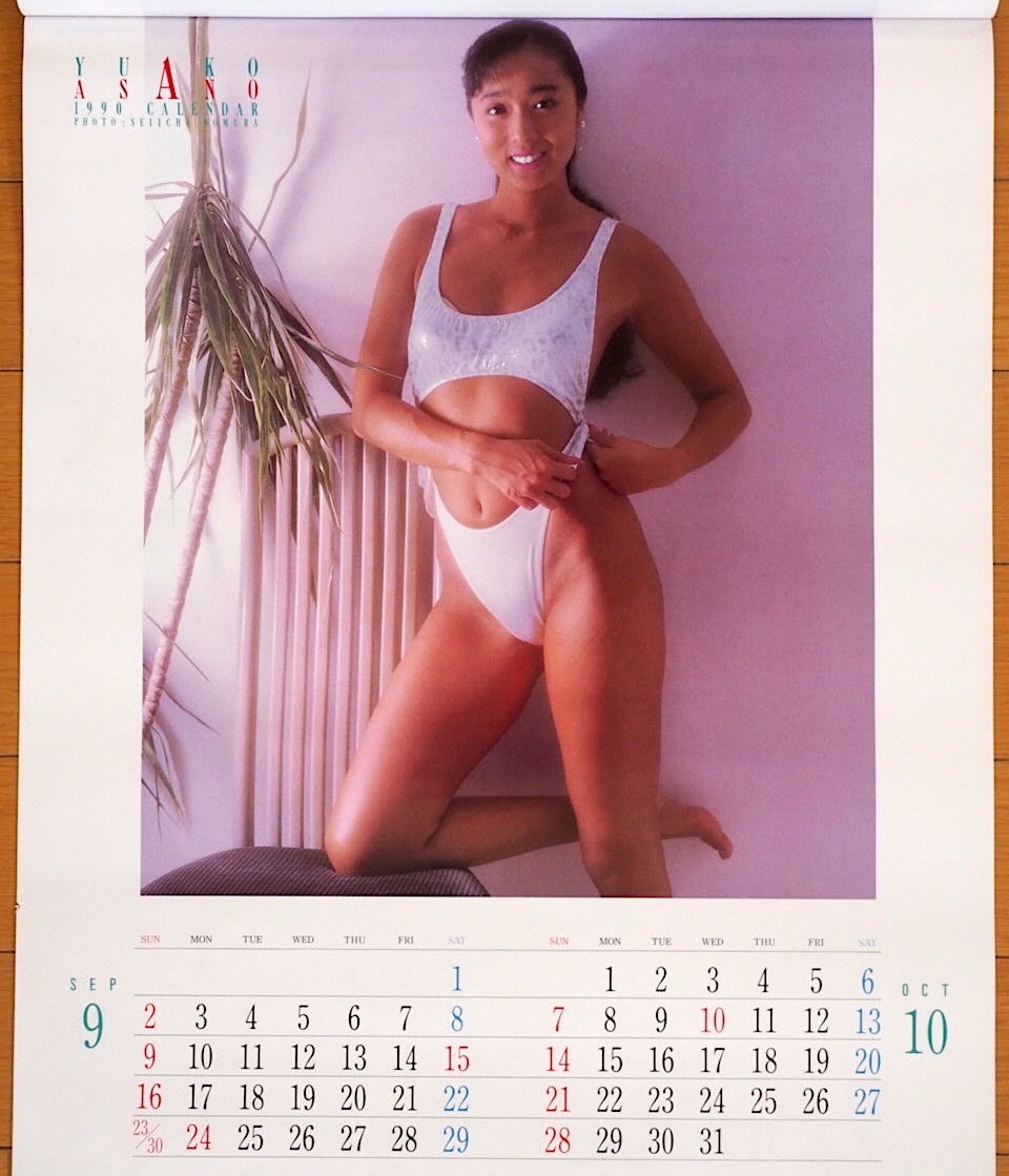 1990 год Asano Yuko календарь не использовался хранение товар 