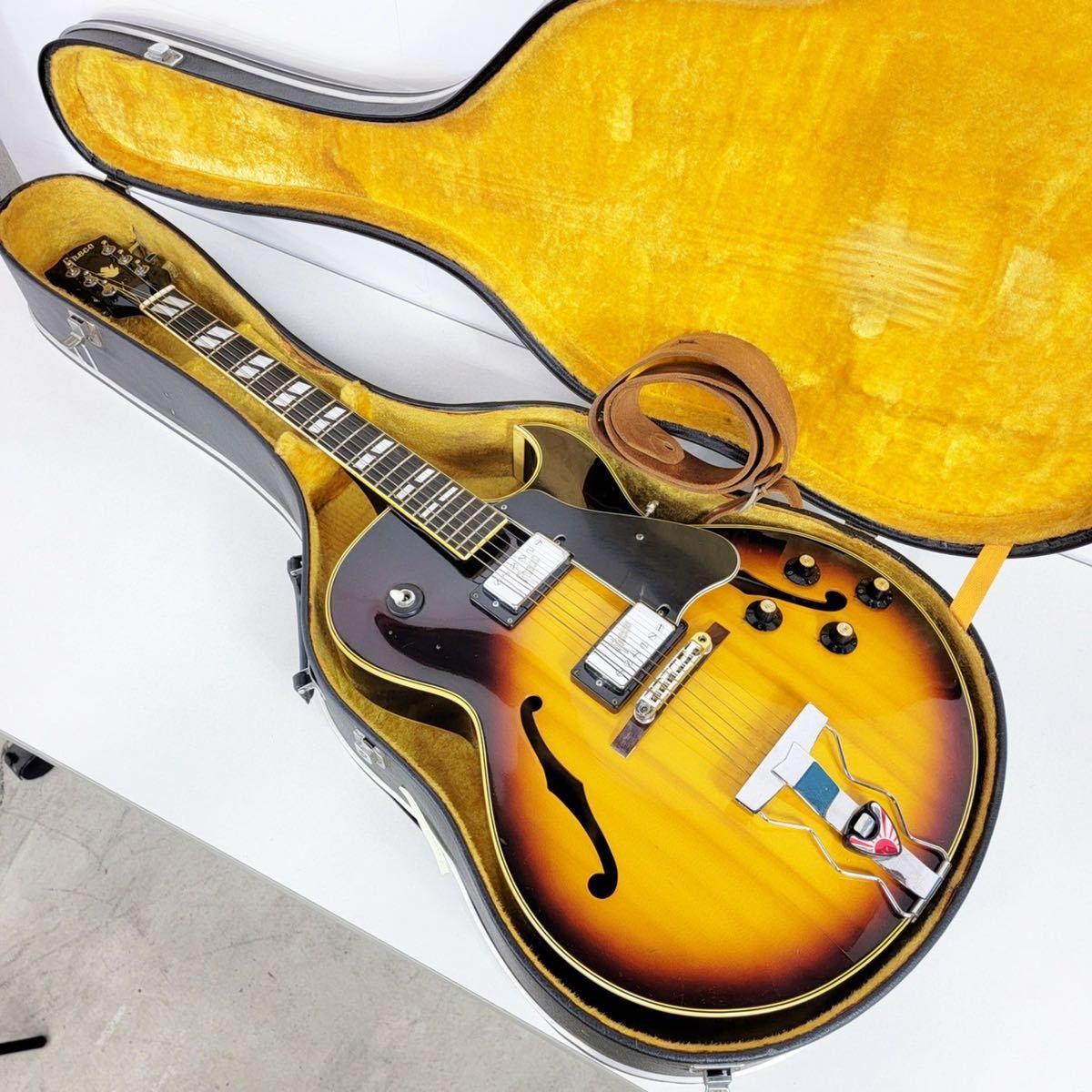 Yahoo!オークション - Greco S-55 フルアコ ハードケース付き Yahoo!オークション - Greco S-55 フルアコ ハードケース付き