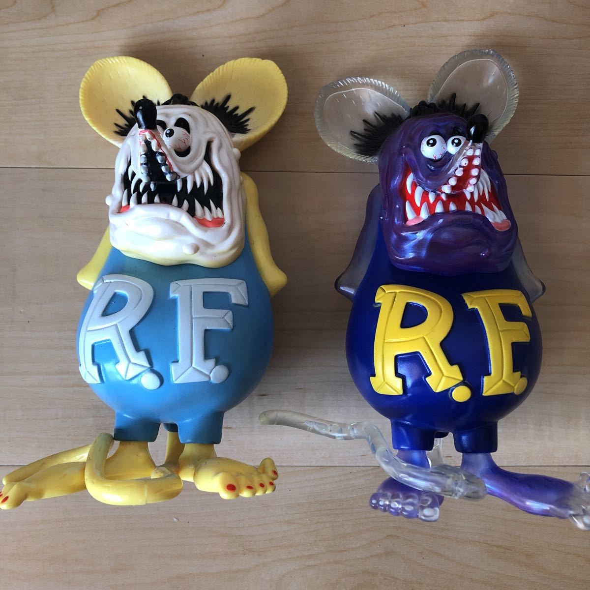 ラットフィンク dune ソフビ エドロス ムーンアイズ テツロッド Yahoo!オークション - dune RAT FINK 4種セット Ed Roth