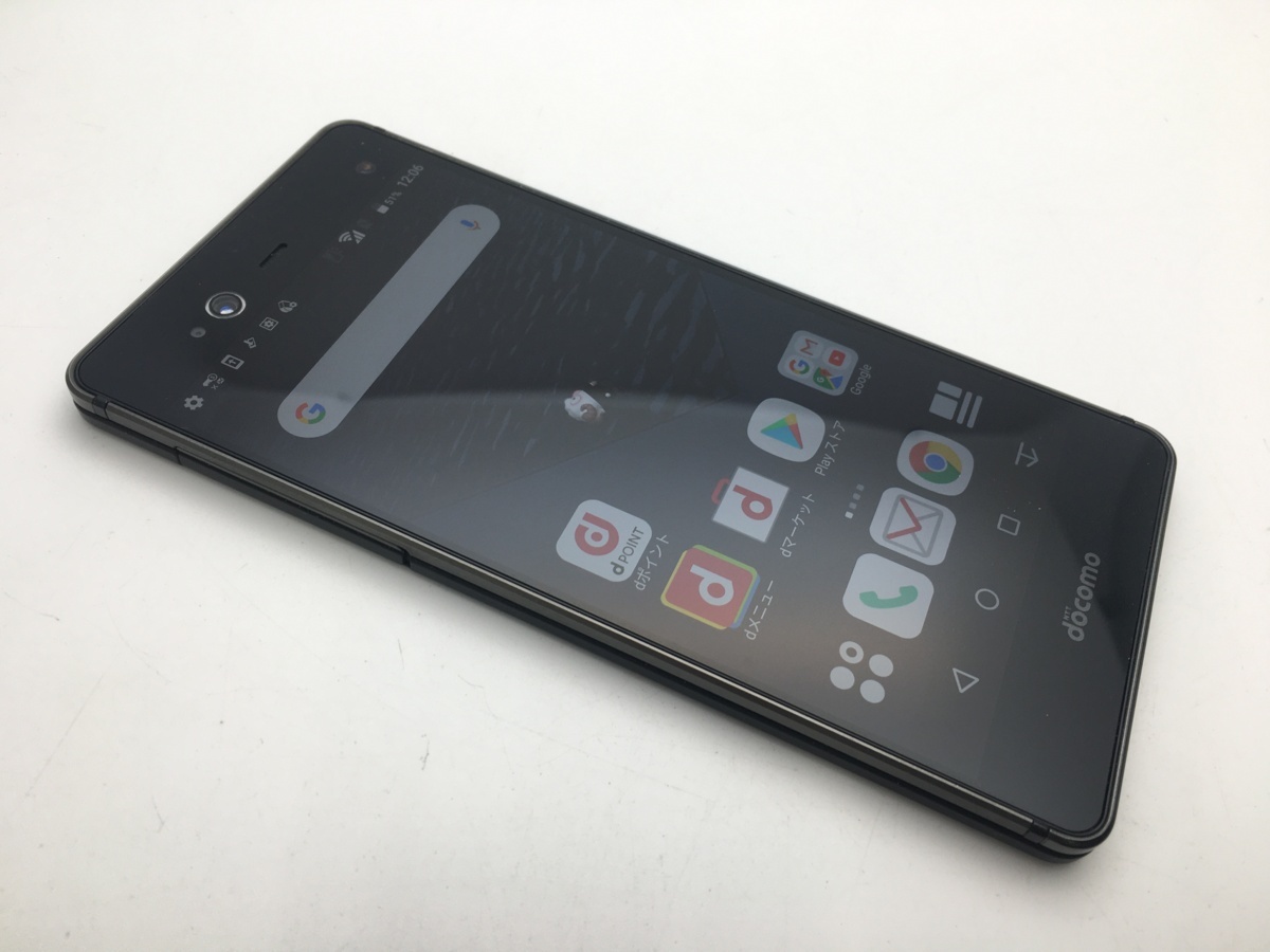 【RUUN8490】SIMフリーSIMロック解除済 docomo arrows NX F-01J ブラック◆中古◆送料250円◆ドコモ android スマホ バージョン8.1.0_画像1