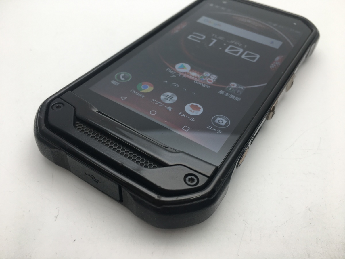 【RUUN8489】【SIMフリー】【中古】au KYOCERA TORQUE G03 KYV41 ブラック SIMロック解除済 最強タフネスandroidスマホ 楽天モバイル可能_画像6