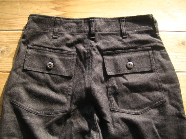 送料無料♪Bshopビショップ PLAN B ウールベイカーパンツBAKER PANTS size 34 チャコールグレー 美品 日本製 ヤエカ