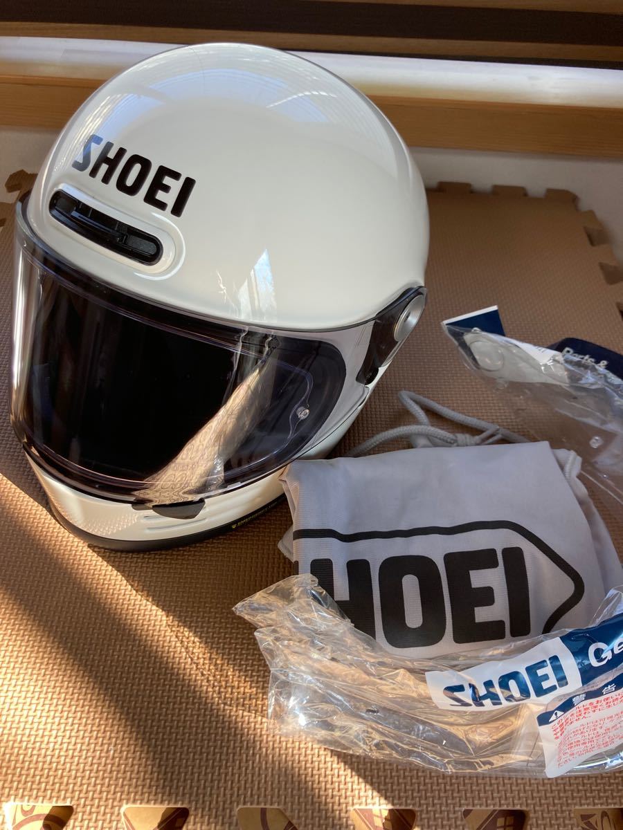 SHOEI グラムスター オフホワイト Mサイズ メロースモークシールド付き
