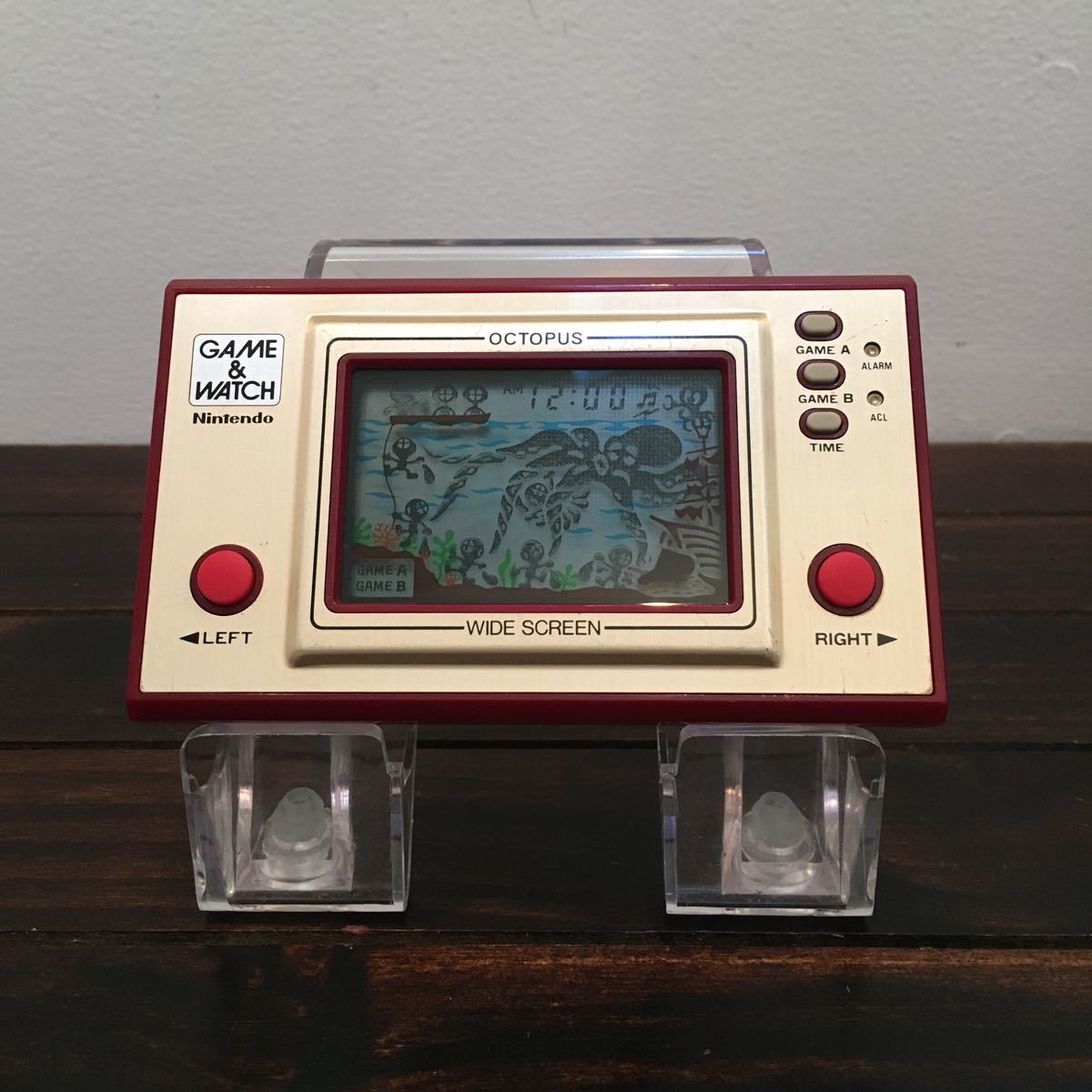 ゲームウォッチ オクトパス ※超美品 任天堂 GAMEWATCH OCTOPUS Nintendo ワイドスクリーン 