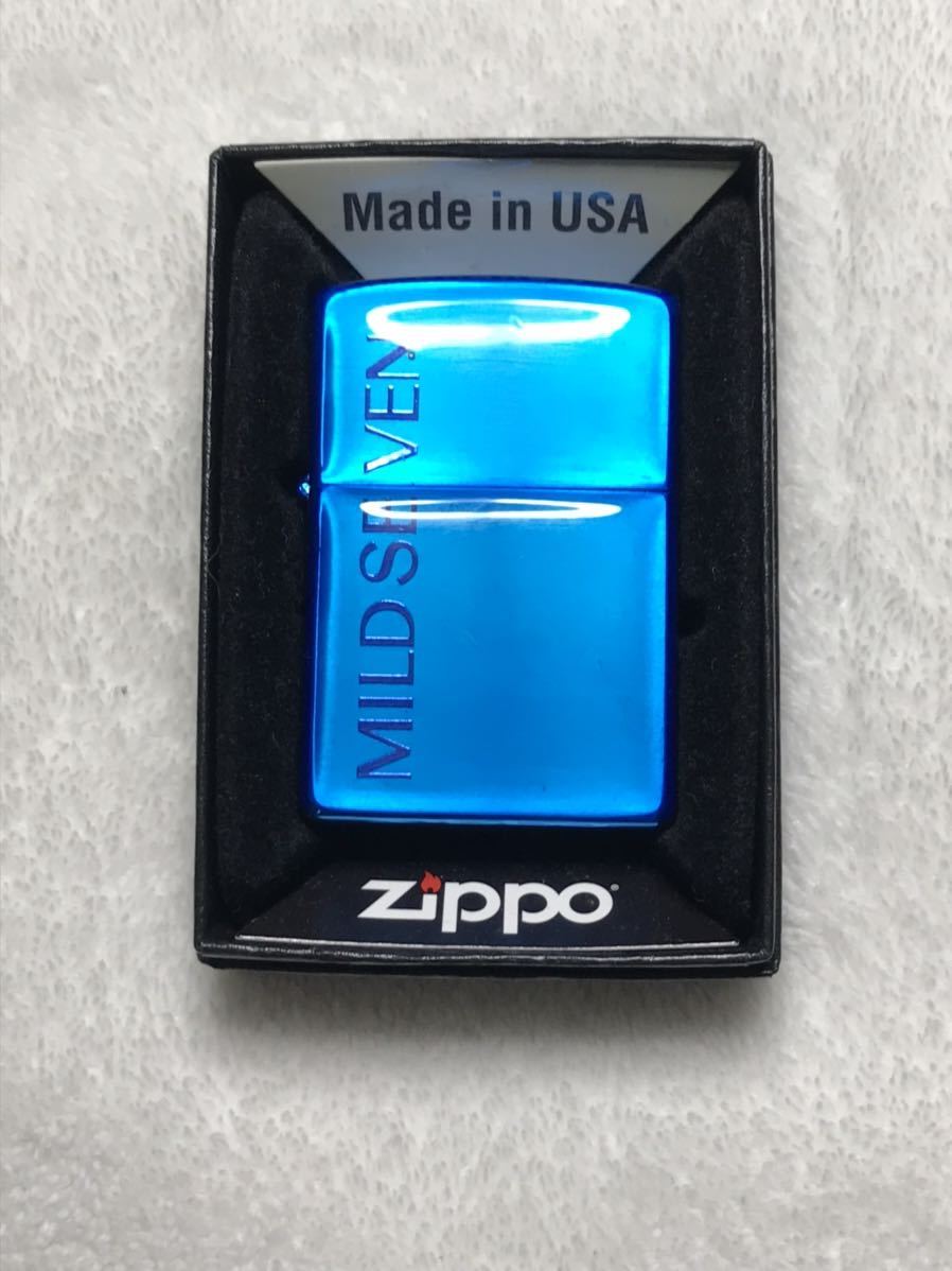 最安 Zippo MILD SEVEN マイルドセブン マイセン ブルー 非売品