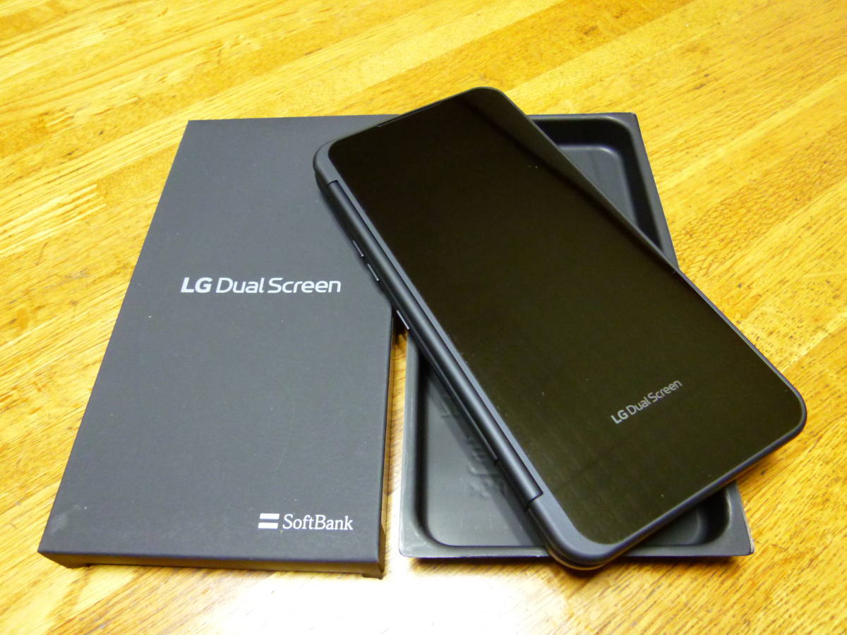 超美品 LG V60 ThinQ 5G デュアルスクリーンあり SoftBank SIMフリー