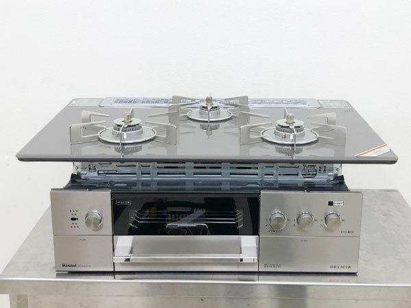 P0284【展示未使用品】2018年製 リンナイ デリシア ガスビルトイン