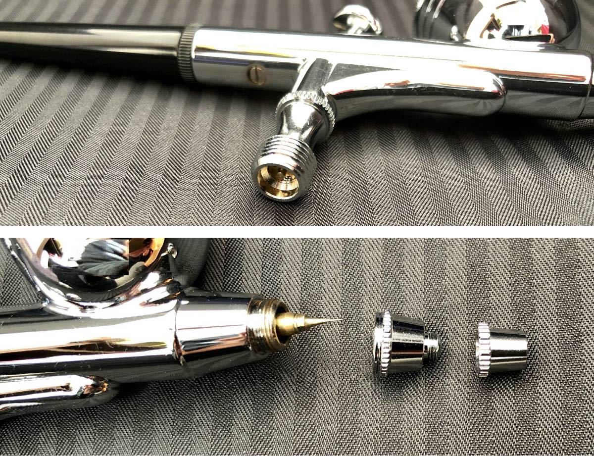 カップサイ エアテックス(AIRTEX) SSペイント 通販 PayPayモール ダブルアクション エアブラシ ATL-MJ722 ノズル口径: 0.2mm がエアブラ エアテックス エアブラシ MJ-722(口径 0.2mm)
