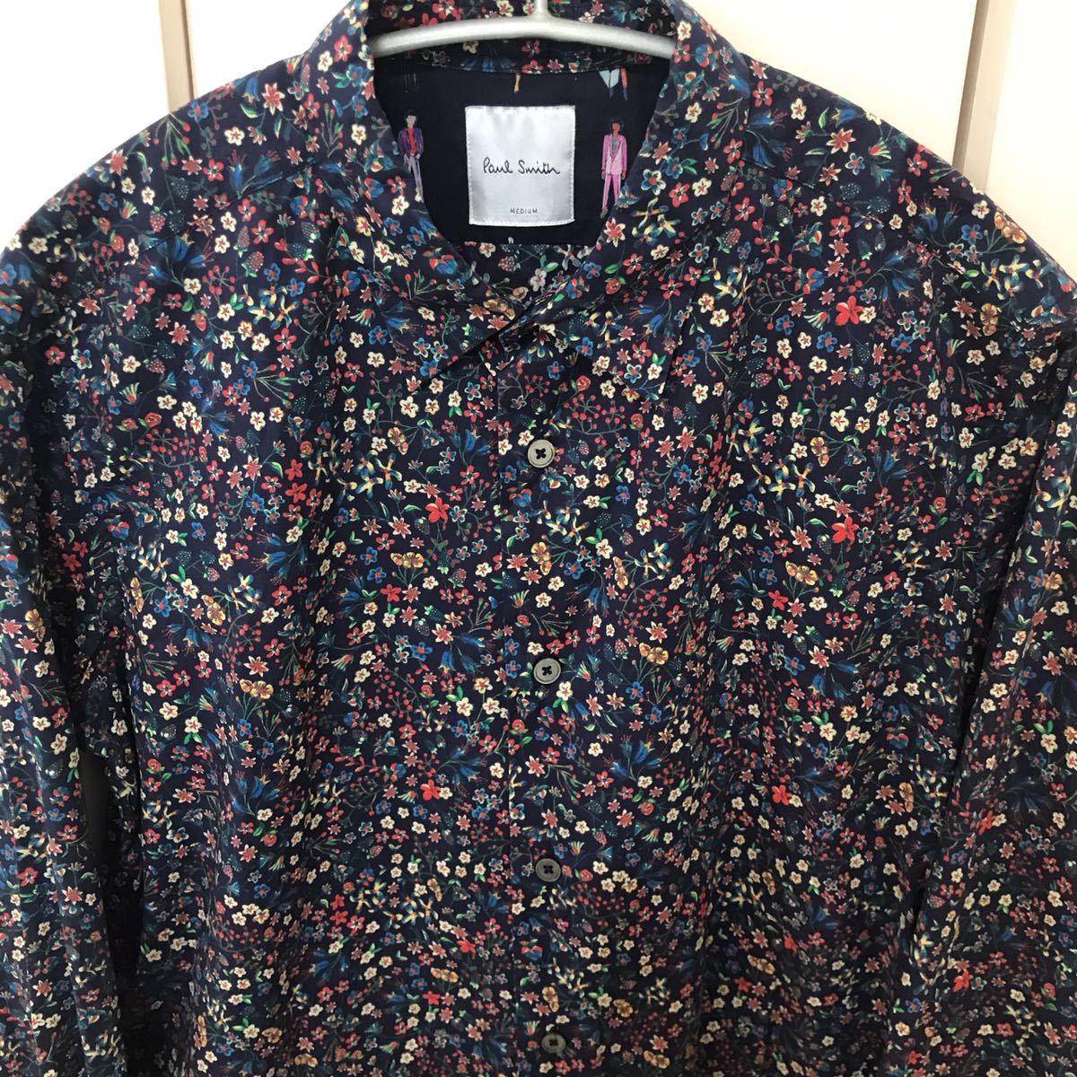 ポールスミス PaulSmith 花柄シャツ フローラル リバティ フラワー M