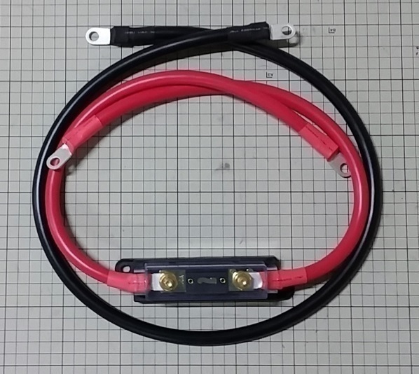 SK1500-124 для ( общая длина 900mm) инвертер аккумулятор соединительный кабель * плавкий предохранитель держатель черный комплект KIV22Sq красный чёрный!