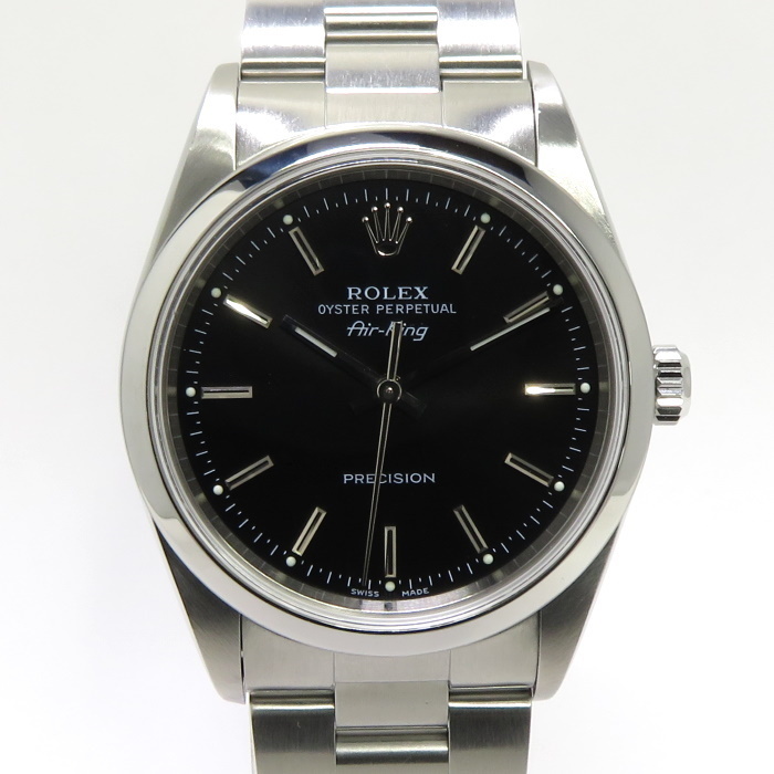 49％割引最適な材料 超美品ROLEX エアキング 自動巻き メンズ腕時計 SS ブラック文字盤 14000M Y番 アナログ（クォーツ式）  メンズ腕時計 アクセサリー、時計-WWW.PLASTOMOLD.COM