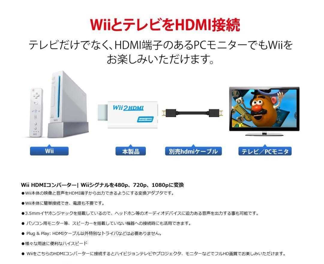 Wii to HDMI変換アダプター