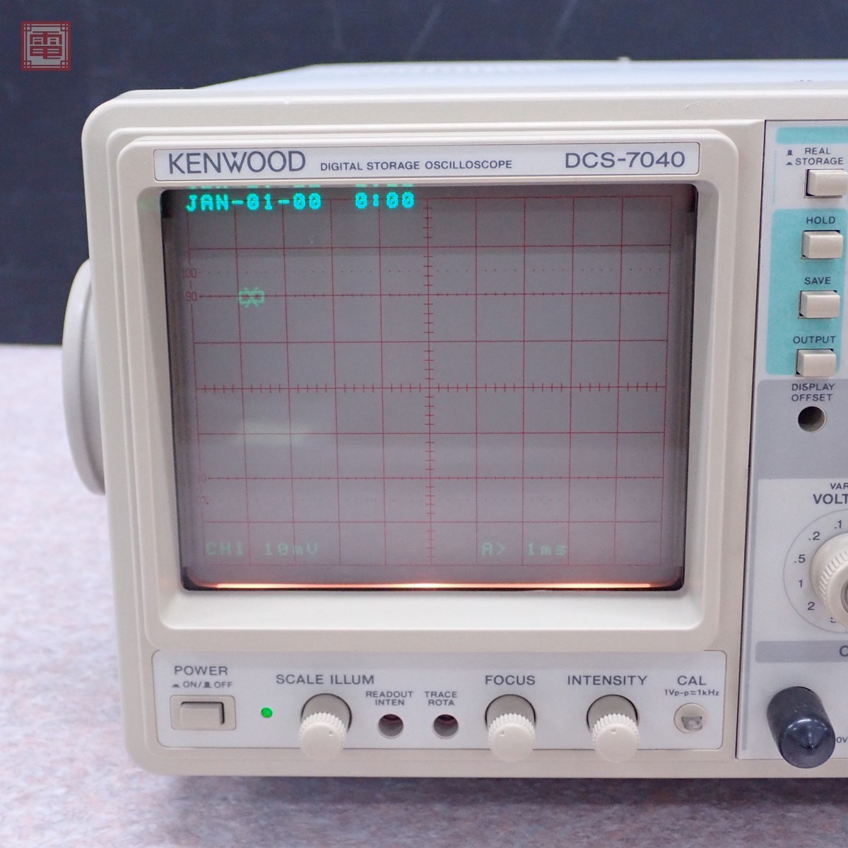 KENWOOD ケンウッド DCS-7040 オシロスコープ 通電のみ確認 現状品 40 