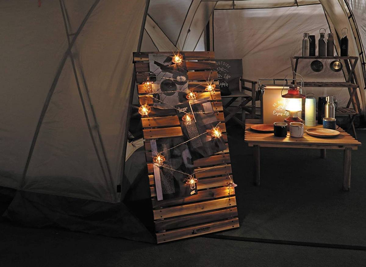キャンプにおススメ！4M 20電球 アンティーク LEDランタン ランプシェード ストリングライト 防水 北欧風 電飾 間接照明