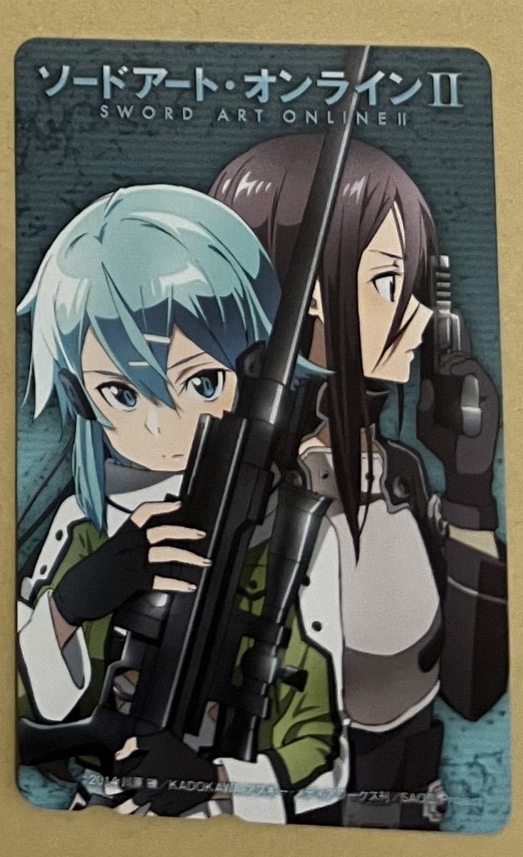 ソードアート・オンライン　テレカ　SAO シノン　美少女_画像1