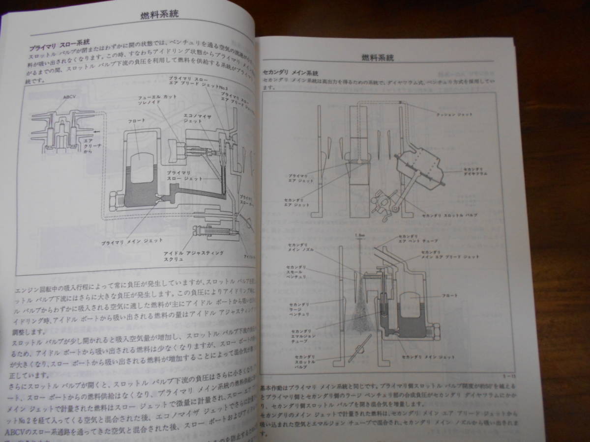 J4767 / アプローズ HD型 エンジン サービスマニュアル 解説と整備 1989-8_画像5