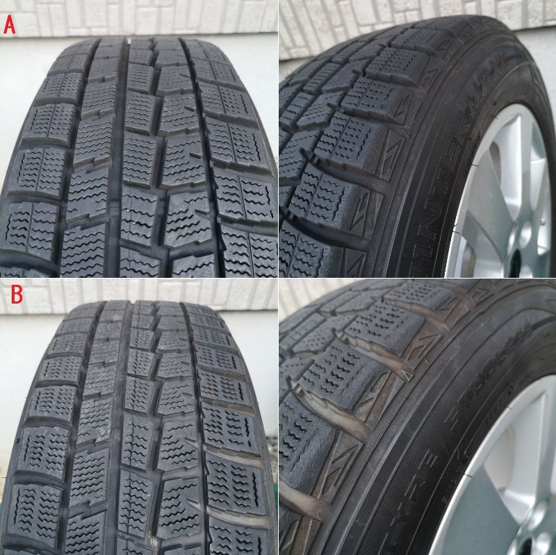 BORBET ボルベット ホイール 15インチ 6.5J/ET47/112/5H/スタッドレスタイヤ付4本 Audi/ベンツ/VW◆ダンロップ WINTER MAXX WM01 185/65R15_画像6