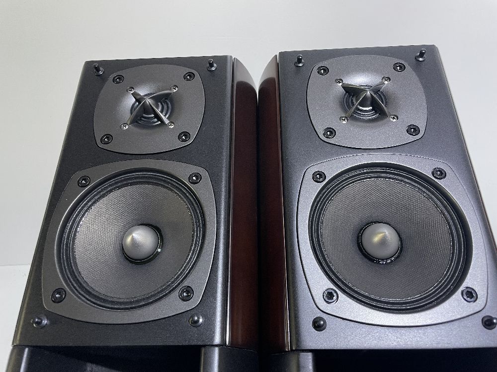 ONKYO オンキョー 2ウェイ (2台1組) 木目 ブックシェルフ型スピーカー ...
