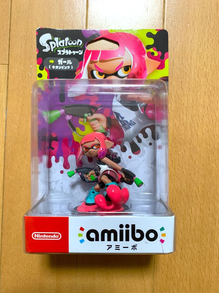 スプラトゥーン amiibo ヒメ ガール ネオンピンク 新品 タコ アオリ