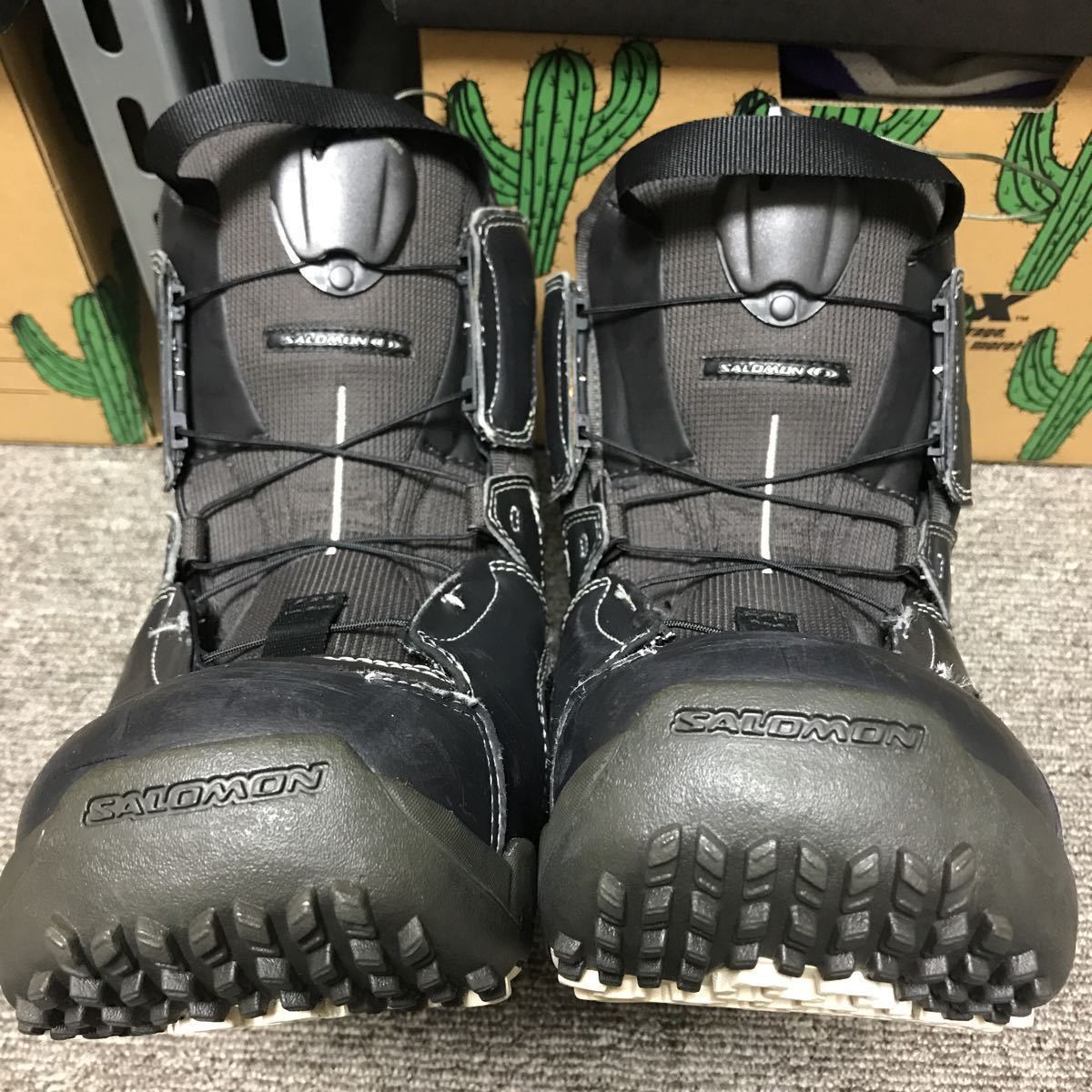 ◆SALOMON スノーボードブーツ 23cm◆ブーツケース付きUSD中古◆_画像1