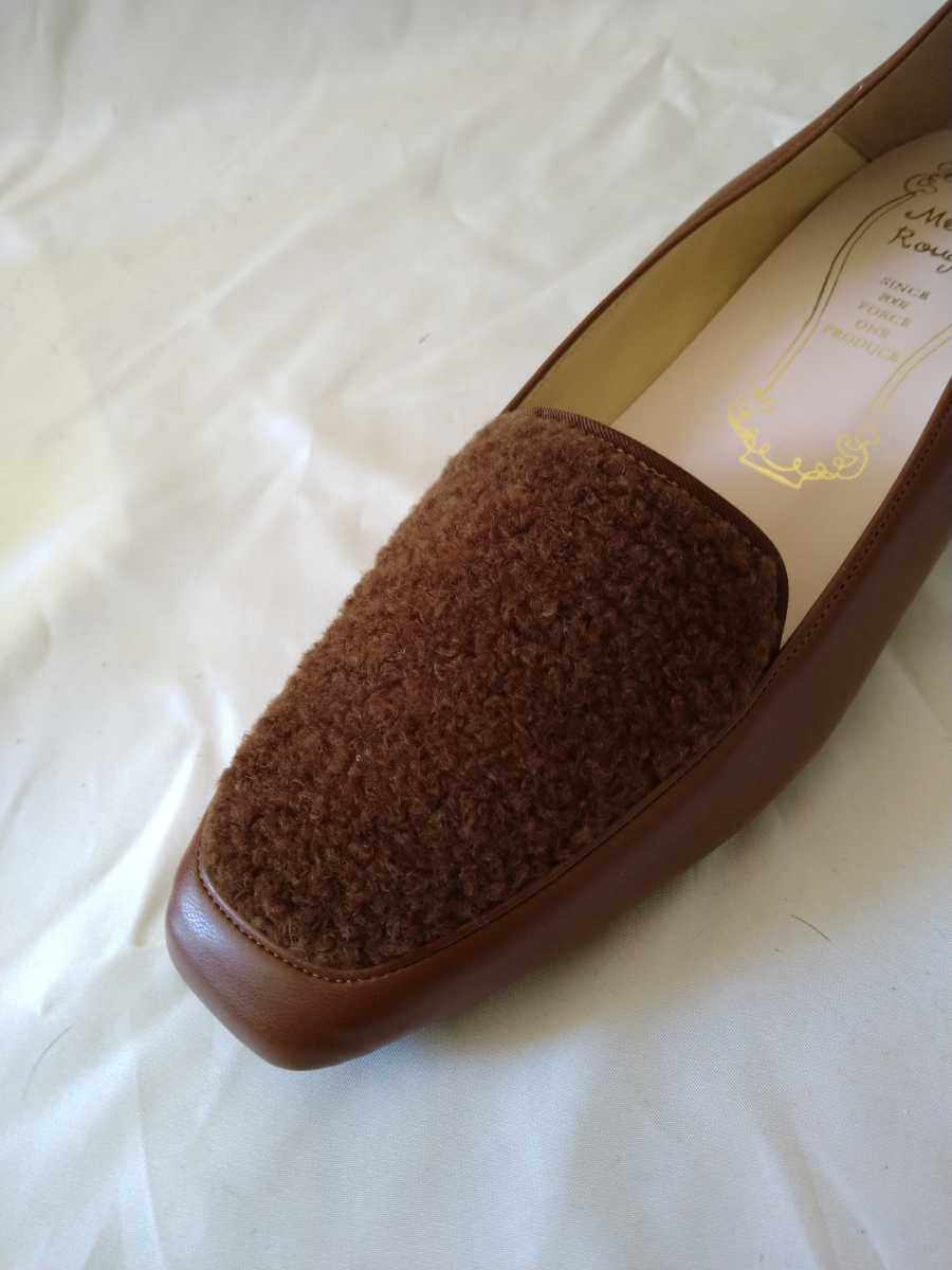  новый товар [24cm] metal rouge квадратное tu Flat каблук Loafer 