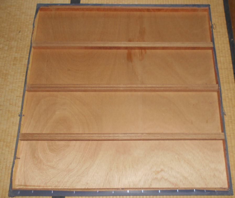 木製板 べニア板 合板 内装 リフォーム用品 建築材料 布張り 中古 1枚_画像2