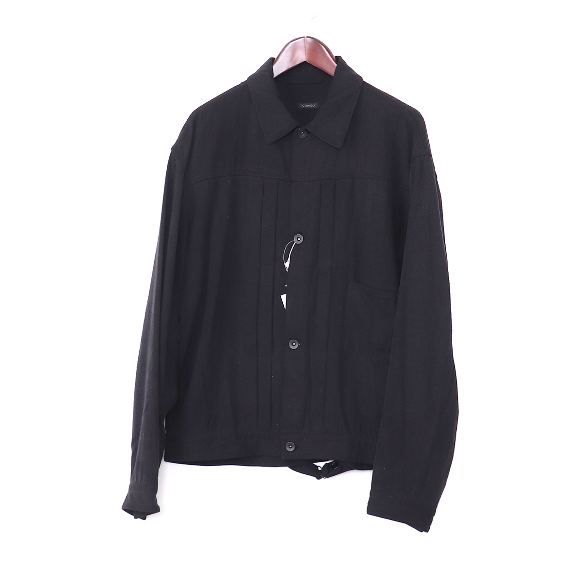 コモリ COMOLI 21SS シルクネップ TYPE-1ST ブラック 3 /U 新作/公式 COMOLI 21ss シルクネップ type-1st 2 その他