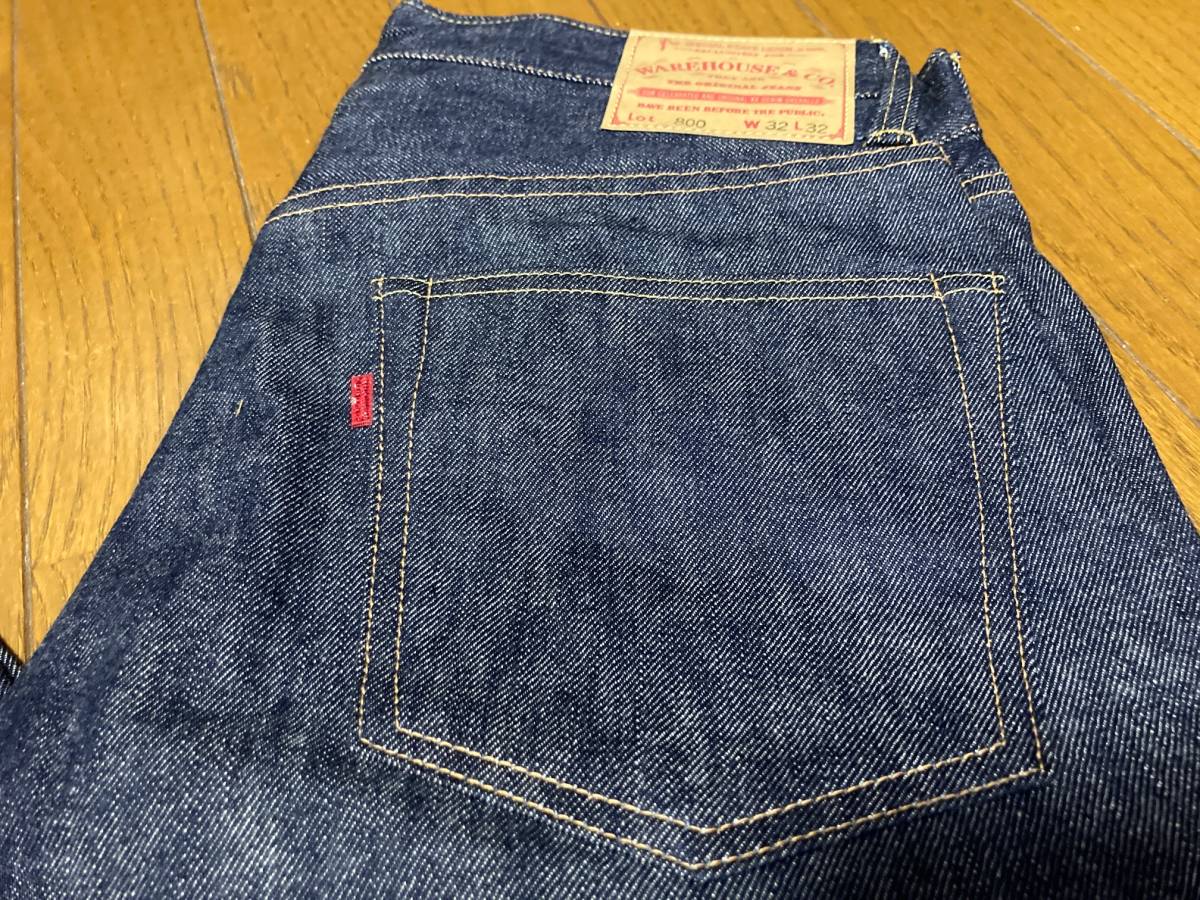 新品未使用】WAREHOUSE ウエアハウス デニムパンツ リジット W32-