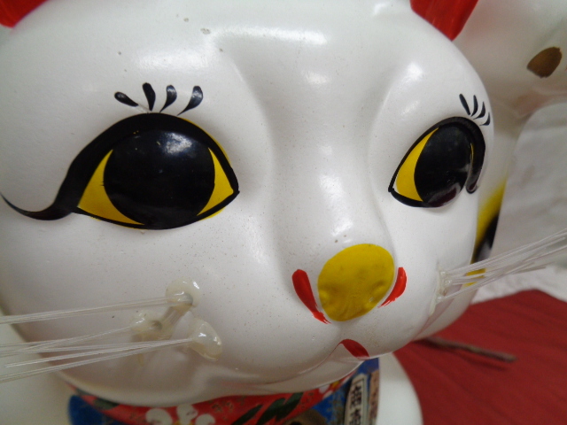 レトロ　招き猫　縁起　商売繁盛　店番　中古品