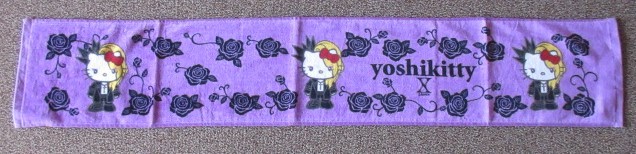  Hello Kitty yoshikitty muffler towel ( purple ) X JAPAN YOSHIKI Sanrio 