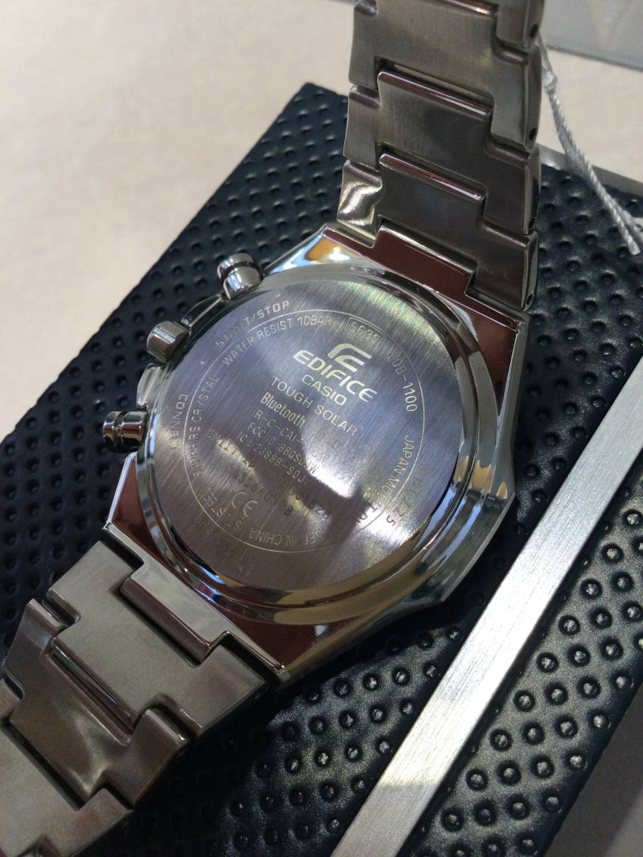 新品】EDIFICE Bluetooth ソーラー腕時計 EQB-1100XYDB-2AJF ネイビー