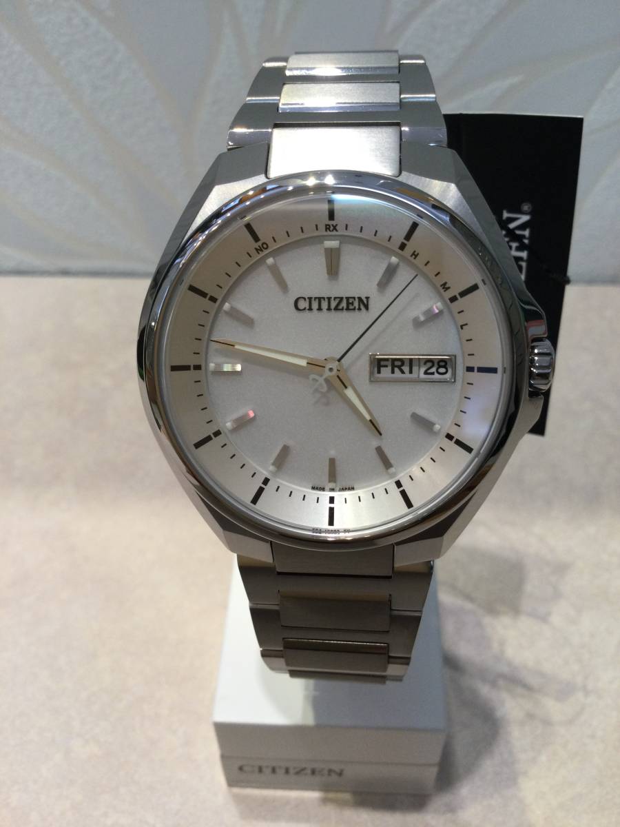 新品】CITIZEN シチズン アテッサ メンズ ソーラー電波 腕時計 AT6050