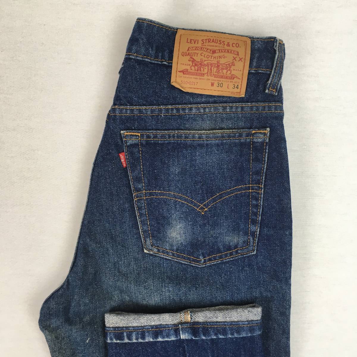 【90s】Levi's リーバイス 510-0217 米国製 92年 デニム パンツ ジーンズ W30 L34 刻印525 ジップフライ