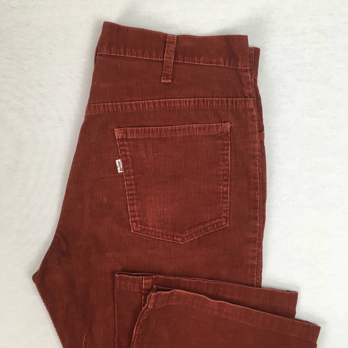 【70s】Levi's リーバイス 646-1584 米国製 78年 コーデュロイ ブーツカット フレア W34 L31 パンツ ジップフライ 白タブ