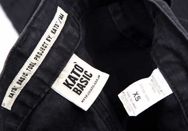  new goods! Kato Triple e-KATO\'AAA cotton painter's pants . black XS [ lady's ]