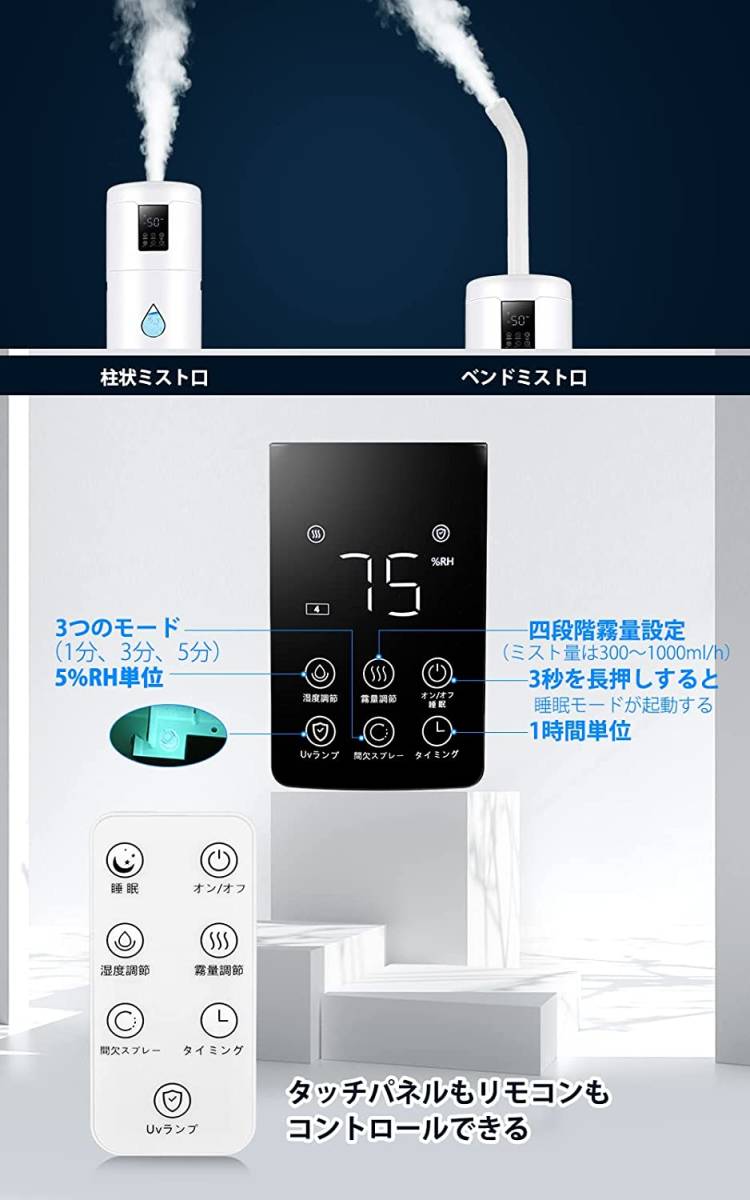 新品・未使用】加湿器 17L大容量 スマート加湿器 | www.caravantechs.com