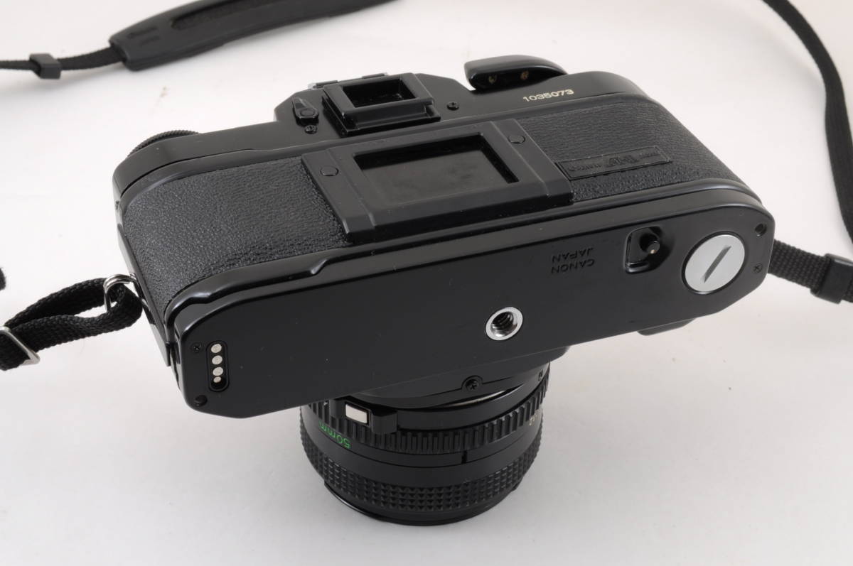 [モロネ51]ボディ動作品 キヤノン A-1 一眼レフカメラ レンズ FD 50mm f1.8 パワーワインダー A2付き canon_画像2