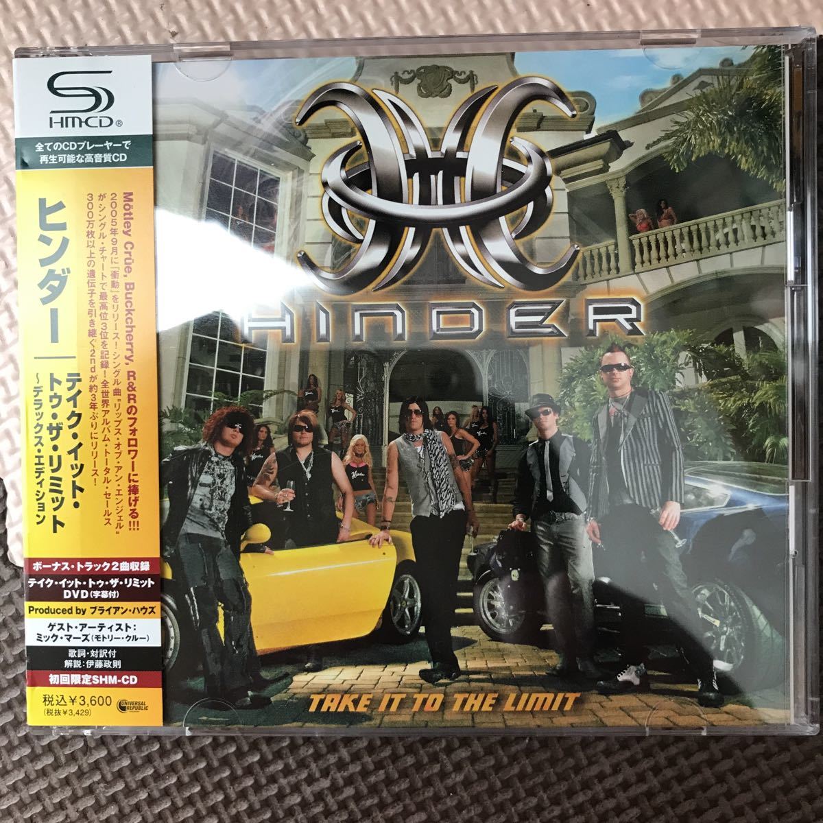 新品同様 Hinder [Take It To The Limit] [Deluxe Edition DVD付] SHM-CD ヒンダー 税込3600円_画像1