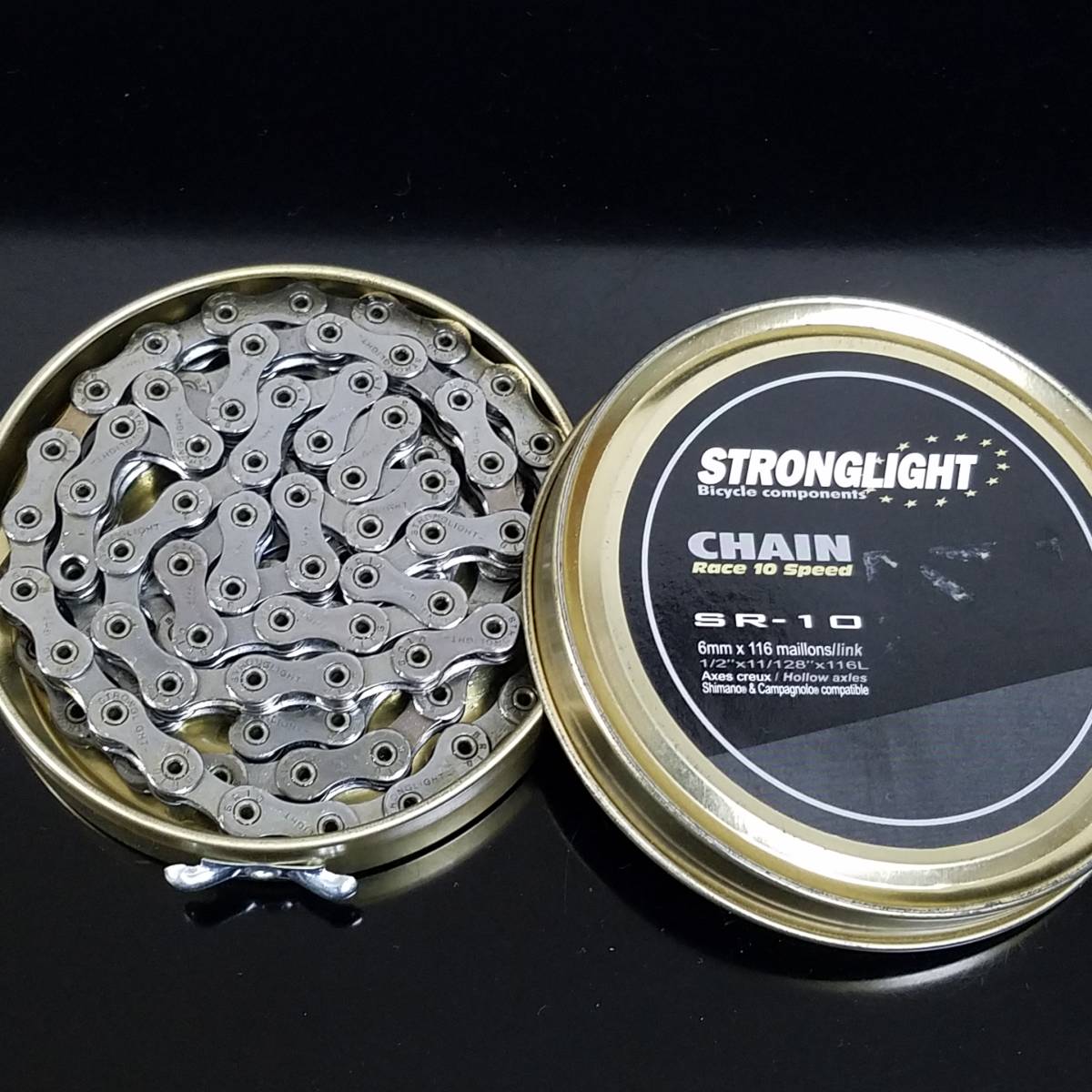 送料無料 STRONGLIGHT CHAIN SR-10 ストロングライト チェーン 未使用品 レストア コレクションに_画像1