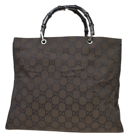 センチの通販 中美品 グッチ GUCCI バンブー ハンドバッグ GG柄 ...