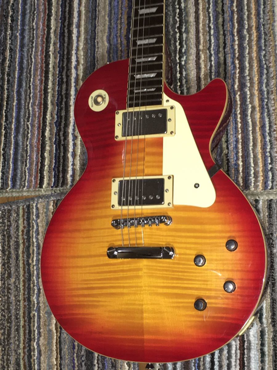 バッカス Bacchus 極上! LP ライブロード Live Road 激虎 TOP スポルテッドマホガニー 美品 レスポール CS GIBSON ギブソンヘッド Les Paul_画像9