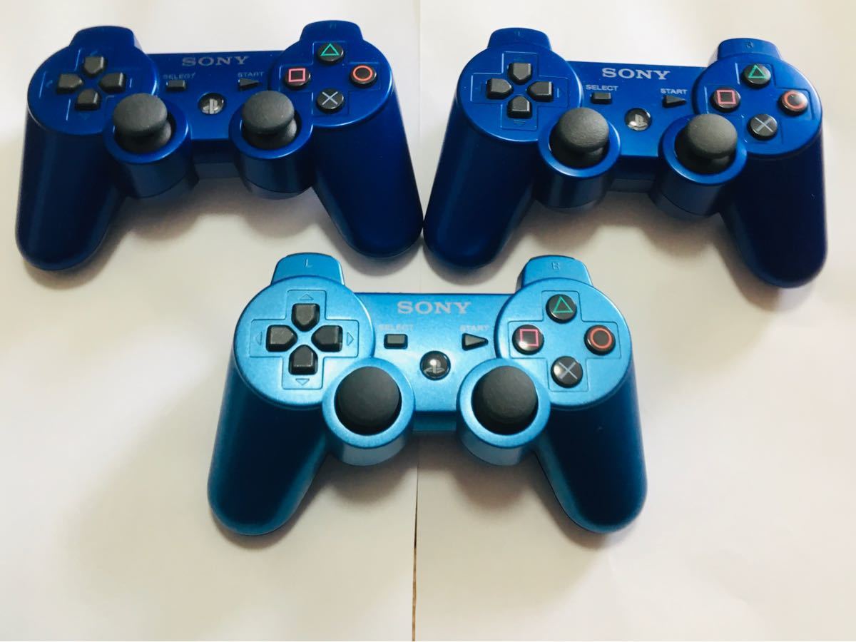 動作品】PS3 純正 コントローラー スプラッシュブルー 動作品】PS3 純正 コントローラー スプラッシュブルー