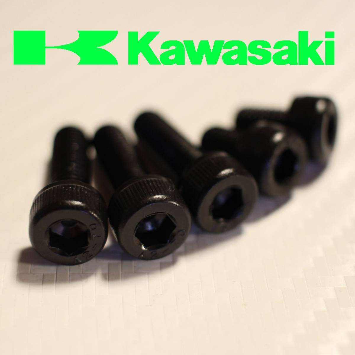 黒ステンレス ５穴 タンクキャップボルト カワサキ Kawasaki ニンジャ 