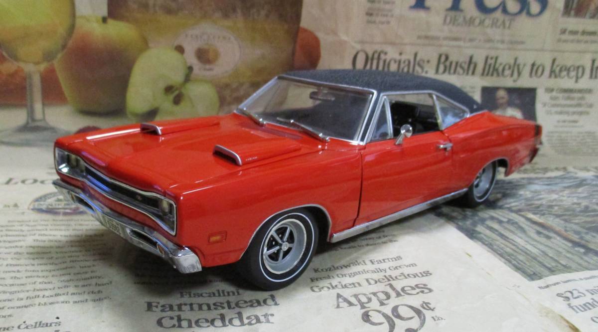 * ultra rare out of print *Ertl*1/18*1969 Dodge Coronet R/T 426 HEMI red ≠GMP