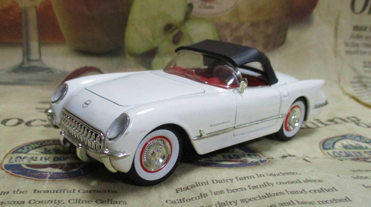 ☆レア絶版*Signature Models*1/32*1953 Chevrolet Corvette Convertible ホワイト≠フランクリンミント_画像1
