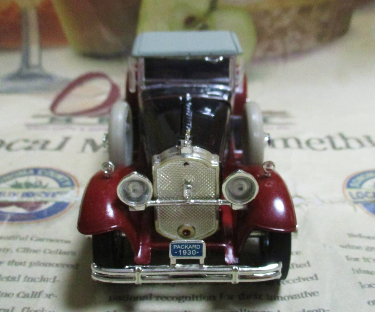 ★レア絶版*Signature Models*1/32*1930 Packard Boattail Roadster ブラック/レッド≠フランクリンミント_画像3