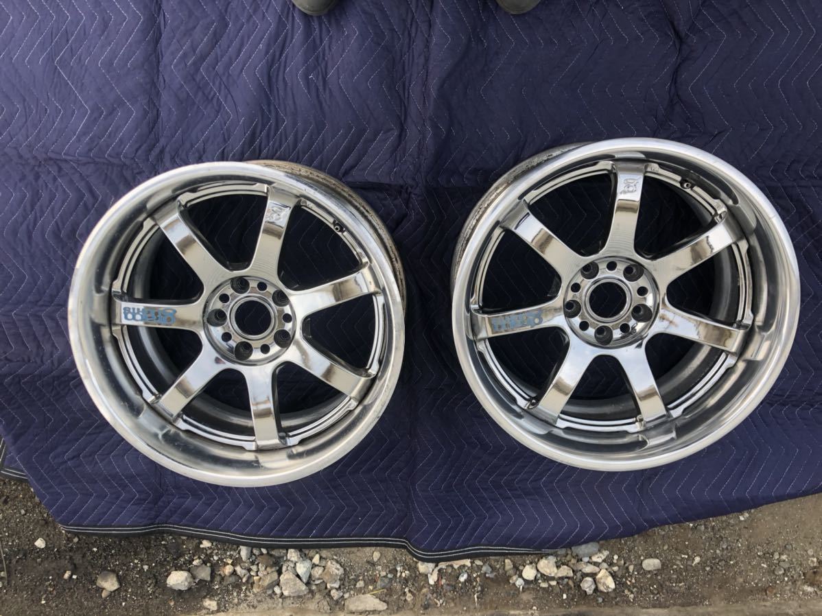 RAYS レイズ グラムライツ 57s pro 2本 18インチ 9j+0 オーダーサイズ シルビア 180sx jzx gtr ローレル スカイライン 等