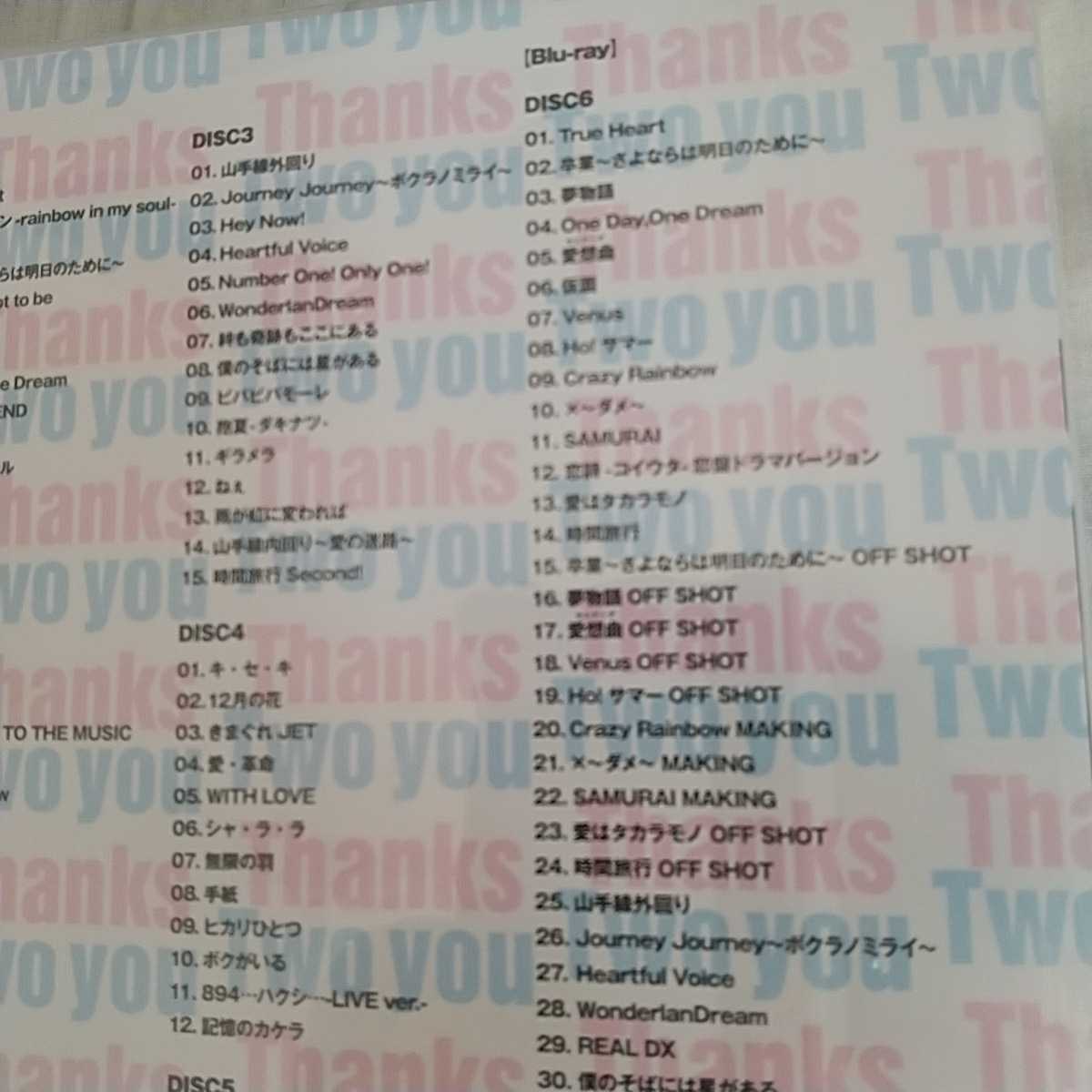 【新品未開封】タッキー&翼 タキツバベストアルバム Thanks Two you (5CD+Blu-ray)初回盤 CD+DVD BEST